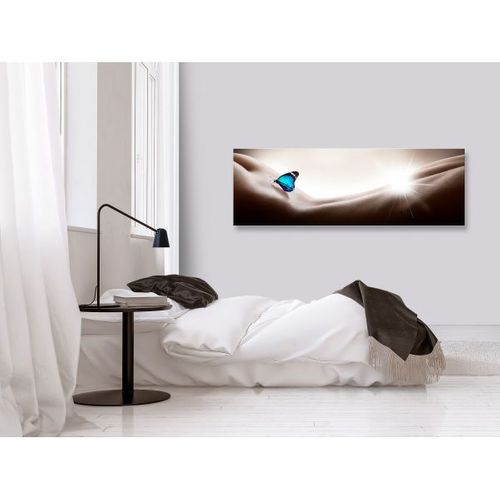 Tableau Personnages Woman And Butterfly (1 Part) Narrow 150x50 Cm