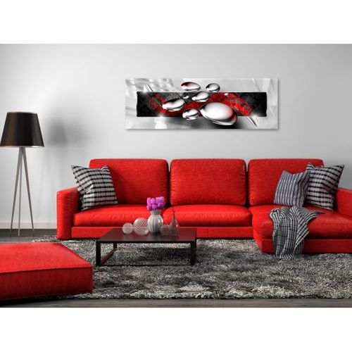 Tableau Shiny Stones (1 Part) Narrow Red 120x40 Cm
