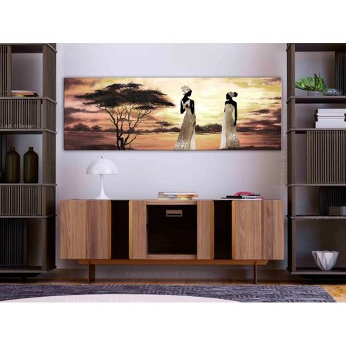 Tableau Africain Et Ethnique African Goddesses (1 Part) Narrow 150x50 Cm