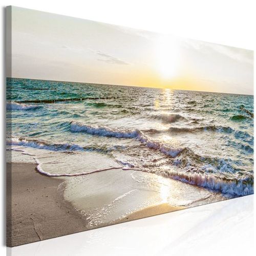 Tableau Calm Waves (1 Part) Narrow Grey 135x45 Cm