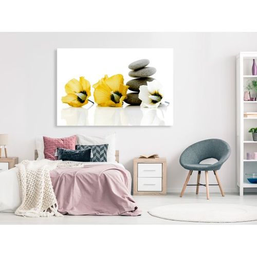 Tableau Zen Calm Mallow (1 Part) Wide Yellow 120x80 Cm
