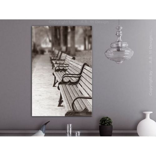 Tableau Park Benches (1 Part) Vertical 40x60 Cm