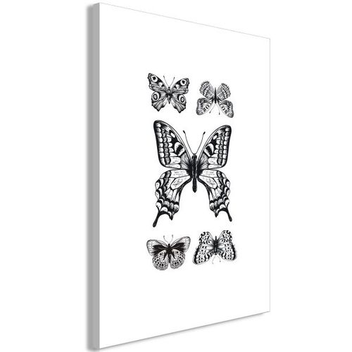 Tableau Five Butterflies 1 Pièce Vertical 80x120 Cm
