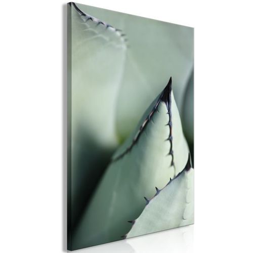 Tableau Fleurs Green Spikes (1 Part) Vertical 40x60 Cm