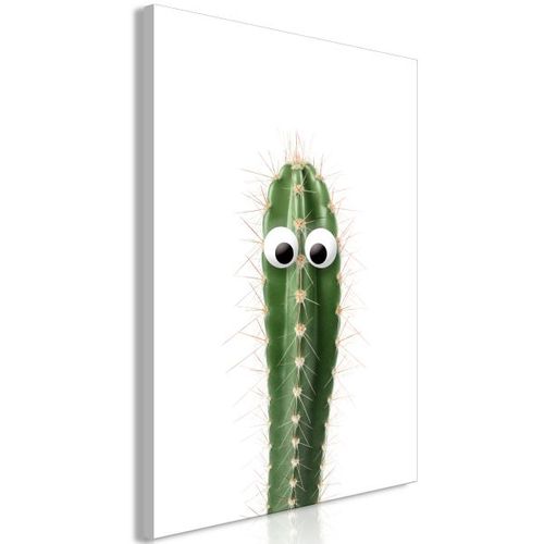 Tableau Fleurs Live Cactus (1 Part) Vertical 40x60 Cm