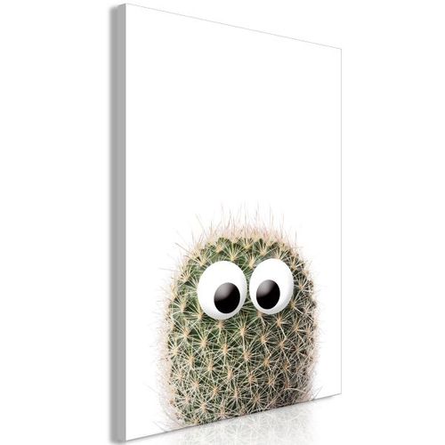 Tableau Fleurs Cactus With Eyes (1 Part) Vertical 40x60 Cm