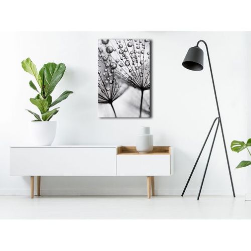 Tableau Fleurs Morning Dew (1 Part) Vertical 80x120 Cm