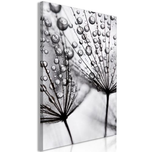 Tableau Fleurs Morning Dew (1 Part) Vertical 80x120 Cm