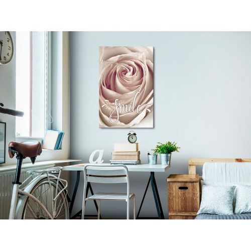 Tableau Fleurs Let's Smile! (1 Part) Vertical 80x120 Cm