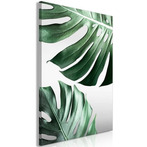Tableau Monstera Leaves (1 Part) Vertical 60x90 Cm