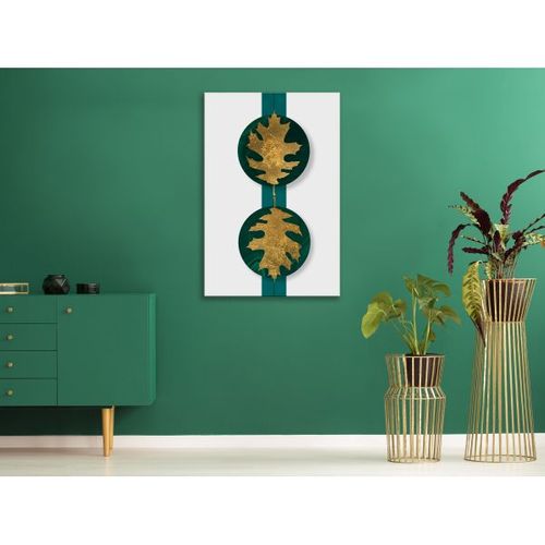 Tableau Green Wealth (1 Part) Vertical 60x90 Cm