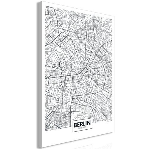 Tableau Cartes Du Monde Map Of Berlin (1 Part) Vertical 60x90 Cm