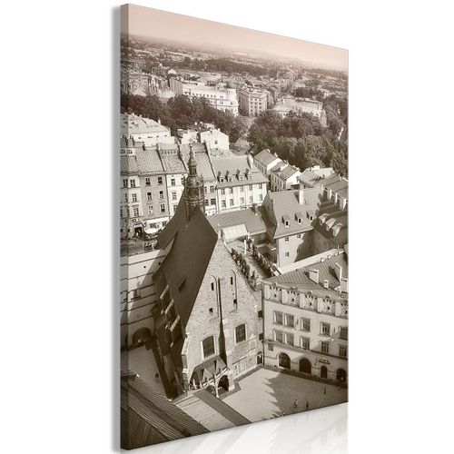 Tableau Villes Cracow: Old City (1 Part) Vertical 40x60 Cm