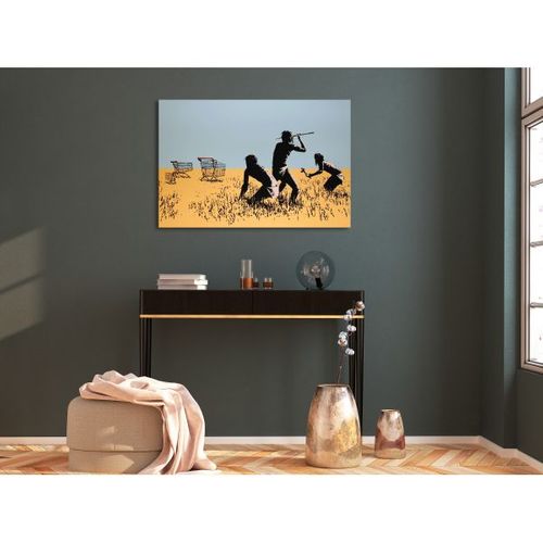 Tableau Trolley Hunters 1 Pièce Wide 120x80 Cm