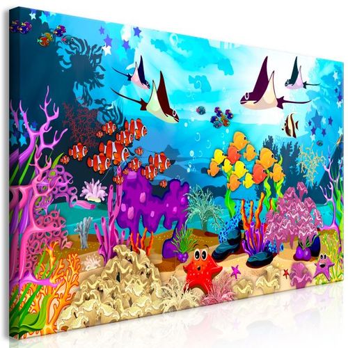 Tableau Pour Enfants Underwater Fun (1 Part) Wide 120x60 Cm
