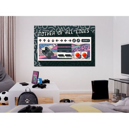 Tableau Mother Of All Codes 1 Pièce Wide 120x80 Cm