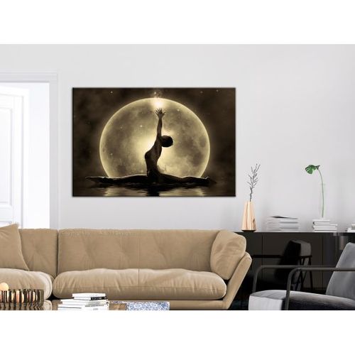 Tableau Personnages Twine (1 Part) Wide Golden 90x60 Cm