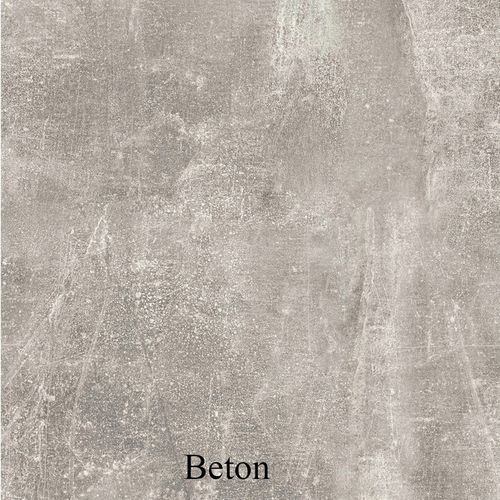 Ensemble Salon 4 Éléments LED: TV 180 + 2 Vitrines + Étagère, Béton Mat / Blanc Brillant