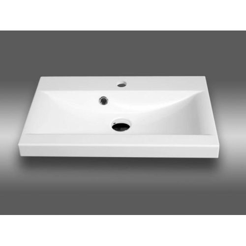 Salle De Bain Suspendue LED Lavabo Miroir Colonne Mdf Beige Cachemire