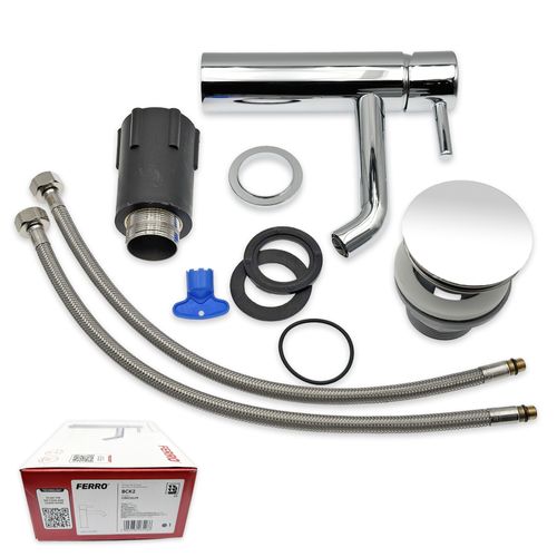 Ciriculus Robinet Mitigeur Chrome Brillant + Bonde