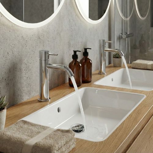 Ciriculus Robinet Mitigeur Chrome Brillant + Bonde