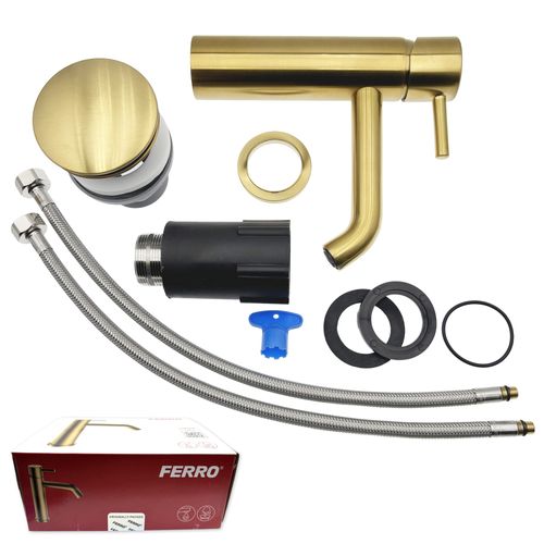 Ciriculus Robinet Mitigeur Or Brossé + Bonde