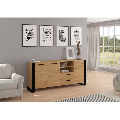 Buffet Nuka D 97x197x45cm Design Moderne