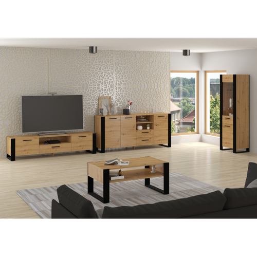 Buffet Nuka D 97x197x45cm Design Moderne