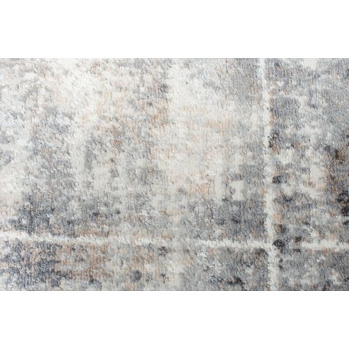 Tapis Salon Beige Gris Crème Abstrait Fin 120x170 Valley