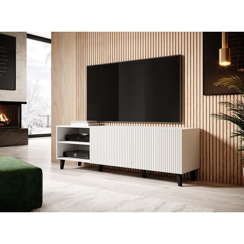 Meuble TV Design Blanc 150 Cm Gustave