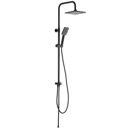 Colonne De Douche Sans Mitigeur Hauteur Réglable 80 à 115 Cm - Blackroma Noir Mat