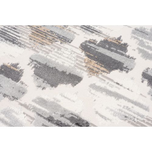 Tapis Salon Crème Marron Noir Gris Treillis 160x220 Valley