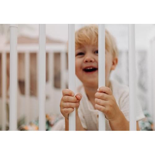 Tany Lit Bébé 120 X 60 Cm Avec Matelas Blanc Avec Couronne - Blanc