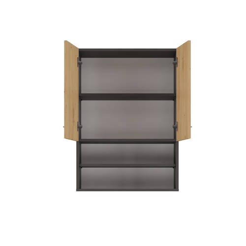 Armoire De Salle De Bain Pour Machine à Laver, 30 X 64 X 90 Cm, Anthracite, Chêne Artisan