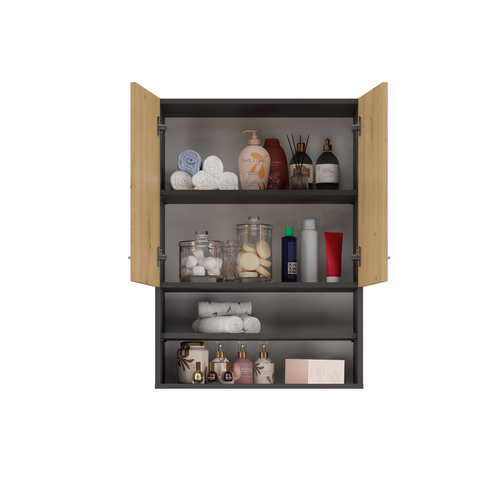 Armoire De Salle De Bain Pour Machine à Laver, 30 X 64 X 90 Cm, Anthracite, Chêne Artisan