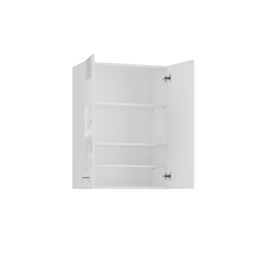 Armoire De Salle De Bain Pour Machine à Laver, 30 X 64 X 90 Cm, Blanc Mat, Blanc Brillant