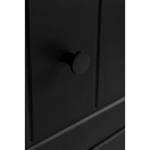 Meuble Sous Lavabo De Style Classique, Noir, 80 X 57 X 46 Cm