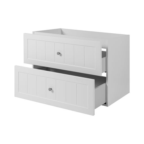 Meuble Sous Lavabo De Style Classique, Blanc, 80 X 57 X 46 Cm