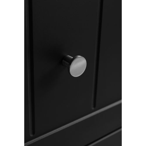 Meuble Sous Lavabo De Style Classique, Noir, 80 X 57 X 46 Cm