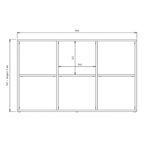 Bibliothèque Meuble De Rangement, 110 X 75 X 30 Cm, Couleur: Chêne Sonoma