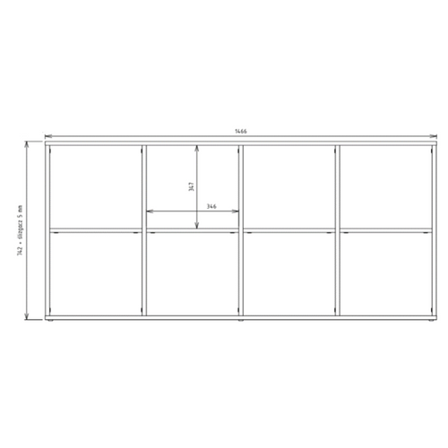 Bibliothèque Meuble De Rangement, 110 X 75 X 30 Cm, Couleur: Chêne Sonoma
