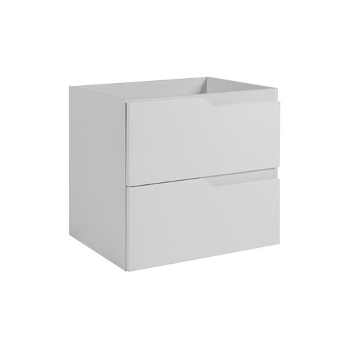 Meuble Sous-vasque Suspendu Pour Salle De Bain, Blanc, 60 X 57 X 46 Cm, Sans Plateau