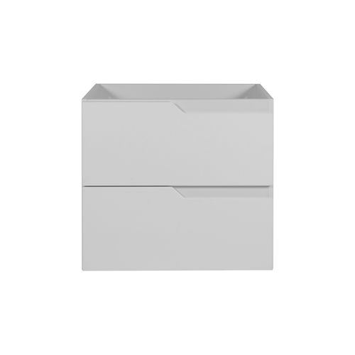 Meuble Sous-vasque Suspendu Pour Salle De Bain, Blanc, 60 X 57 X 46 Cm, Sans Plateau