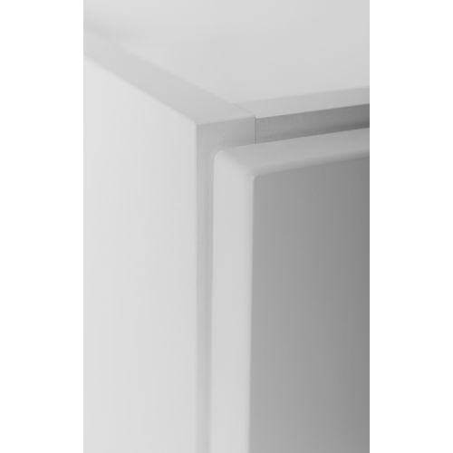 Meuble Sous-vasque Suspendu Pour Salle De Bain, Blanc, 80 X 57 X 46 Cm, Sans Plateau