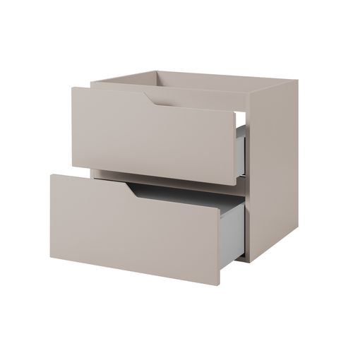 Meuble De Salle De Bain Suspendu Sous Lavabo, Cachemire, 60 X 57 X 46 Cm, Sans Plateau