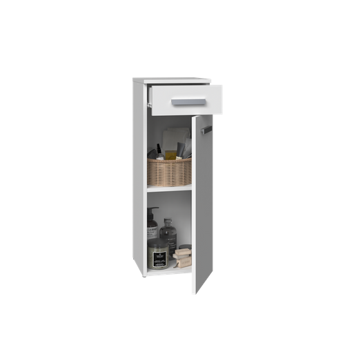 Meuble De Salle De Bain, Blanc Mat, 85 X 30 X 30 Cm