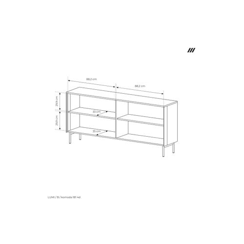 Buffet, Cachemire, 181,3 X 82,6 X 39,3 Cm