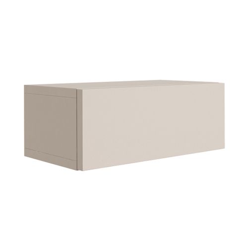 Table De Chevet Suspendue Avec Tiroir, Façade Lisse, Couleur : Cachemire, 40 X 20 X 16 Cm