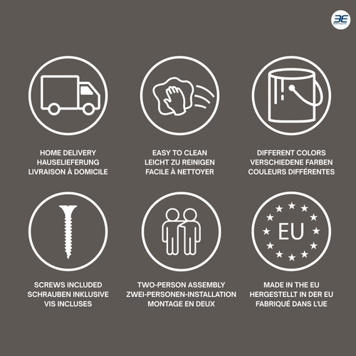 Table De Chevet Suspendue Avec Tiroir, Façade Lisse, Couleur : Cachemire, 40 X 20 X 16 Cm