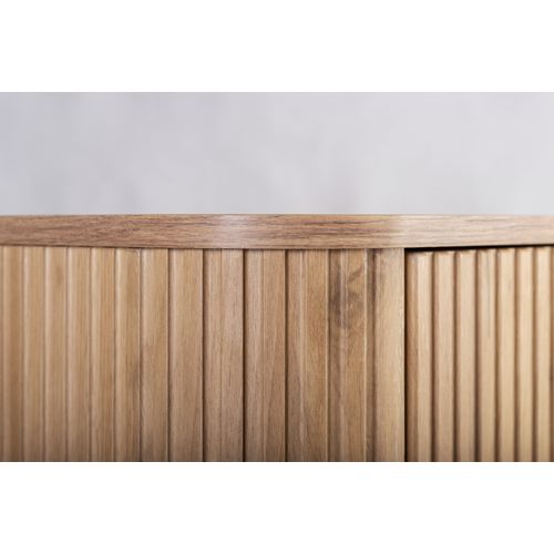 Demi-Colonne, Chêne Craft, Poignée Noire, 79 X 35,5 X 31,5 Cm